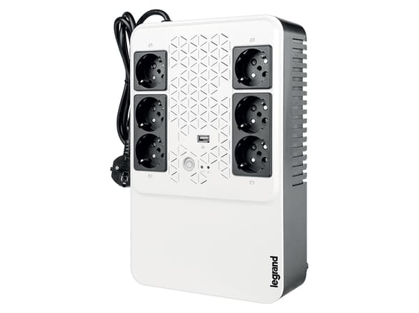 Legrand Keor Multiplug - UPS - AC 230 V - 480 watt - 800 VA - enkeltfase - 7 Ah - utgangskontakter: 6 - Frankrike