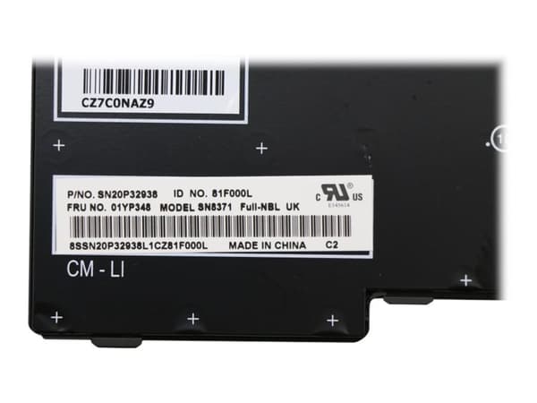Lite-On SN8371 - Erstatningstastatur for bærbar PC - med Trackpoint - QWERTY - USA/UK - svart - FRU