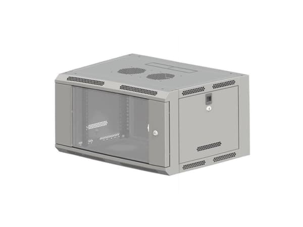 Alantec 5901738555785, Seinään asennettava laitekehikko, 12U, 50 kg, Harmaa