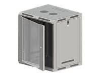 Alantec 5901738555785, Seinään asennettava laitekehikko, 12U, 50 kg, Harmaa