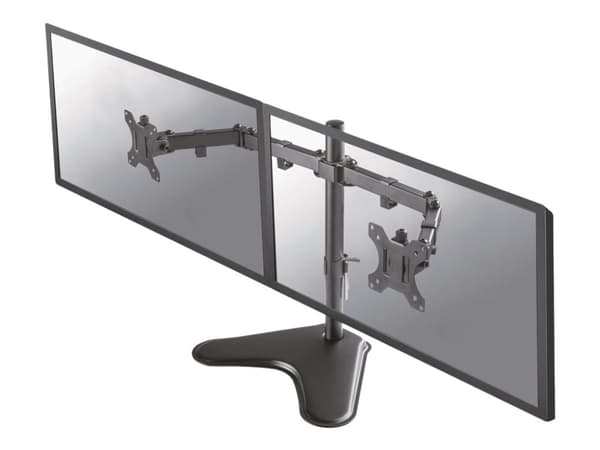 Neomounts FPMA-D550DD - Stativ - full bevegelse - for 2 LCD-skjermer - svart - skjermstørrelse: 10"-32" - skrivebordsstativ, skrivebordsmonterbar Sort