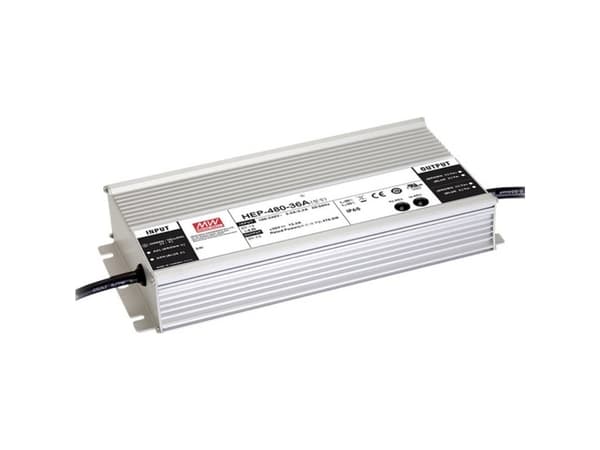 MEAN WELL HEP-480-36A, 90 - 305 V, 480 W, 36 V, RoHS, 125 mm, 262 mm