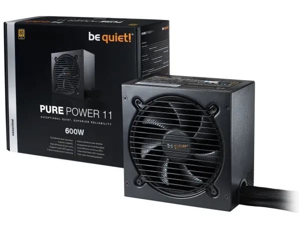 be quiet! Pure Power 11 - strømforsyning (intern) - ATX12V 2.4/EPS12V - 80 PLUS Gold - AC 100-240 V - 600 Watt