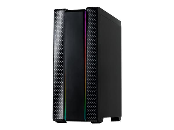 Inter-Tech S-3901 IMPULSE - Tower - ATX - ingen strömförsörjning (ATX) - USB/ljud Svart