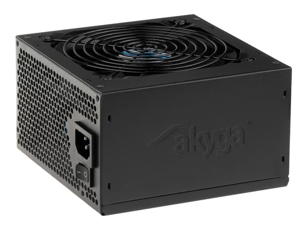 Akyga Ultimate Series AK-U4-600 - Strømforsyning (intern) - ATX12V 2.31 - 80 PLUS Bronze - AC 230 V - 600 watt - aktiv PFC - svart Sort