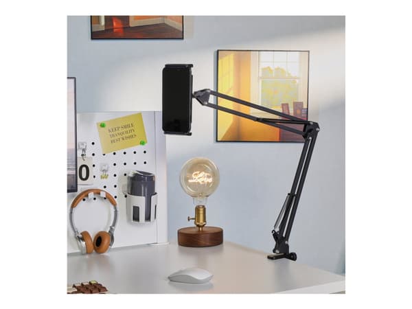 DELTACO ARM-278 - Stativ for mobiltelefon, nettbrett - sort