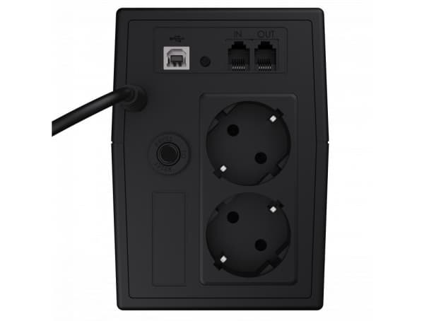 Green Cell Micropower 800VA - UPS - AC 220/230/240 V - 480 Watt - 800 VA - 9 At - USB - output-stikforbindelser: 2