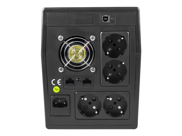 Green Cell Micropower - UPS - AC 220/230/240 V - 1200 watt - 2000 VA - 9 Ah - USB - utgangskontakter: 4