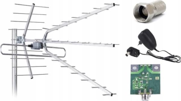 RTV Antenna Libox LIBOX Directional DVB-T antenna with Combo LB2100W signal amplifier | VHF, UHF, LTE