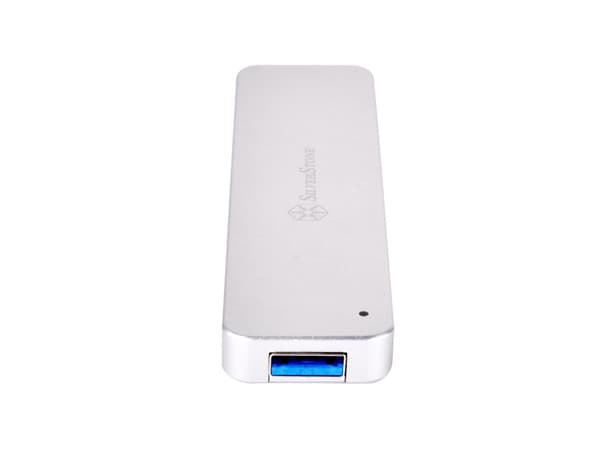 SilverStone Mobile Series MS09 - Drevkabinett - M.2 Card - USB 3.1 (Gen 2) - sølv