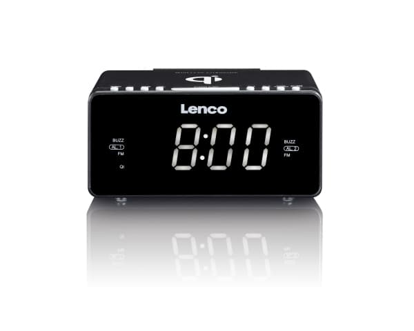 Lenco CR-550, Klockradio, FM, LED, 3,05 cm (1.2"), Vit, Svart
