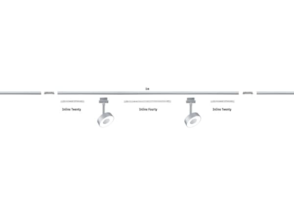 Paulmann 951.36, Monteringssats, Silver, Gjuten aluminium, Rostfritt stål, 1000 W, 230 V, 755 mm
