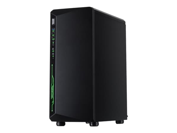 Inter-Tech C-3 Saphir - Tower - ATX - ingen strömförsörjning (ATX) - svart - USB/ljud Svart