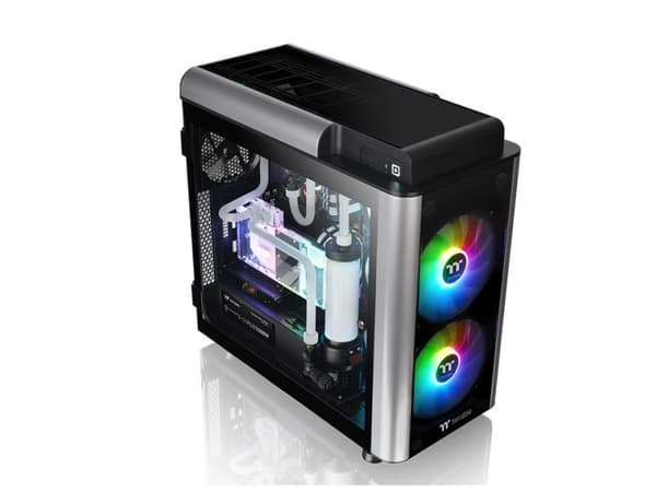 Thermaltake Level 20 GT ARGB - Tower - utvidet ATX (E-ATX) - sidepanel med vindu (herdet glass) - ingen strømforsyning (PS/2) - svart - USB/lyd