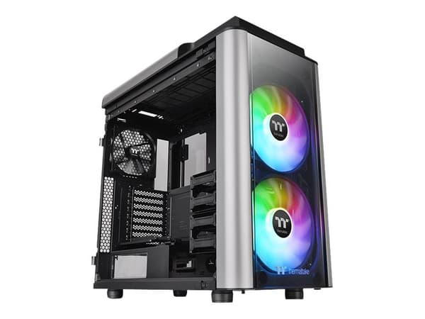 Thermaltake Level 20 GT ARGB - Tower - utvidet ATX (E-ATX) - sidepanel med vindu (herdet glass) - ingen strømforsyning (PS/2) - svart - USB/lyd Sort, Sølv