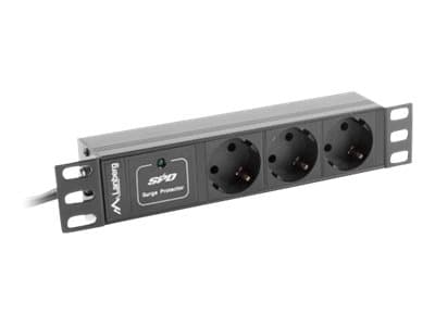Lanberg PDU-03F-0200-IEC-BK, 1U musta