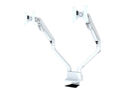 Neomounts FPMA-D750D - Monteringssett - full bevegelse - for 2 LCD-skjermer - hvit - skjermstørrelse: 10"-32" - klemmemonterbar, malje, skrivebordsmo Hvit