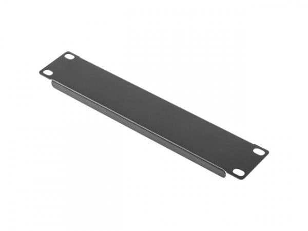 Lanberg - Rackdöljande panel - RAL 9004, svart - 1U - 10"