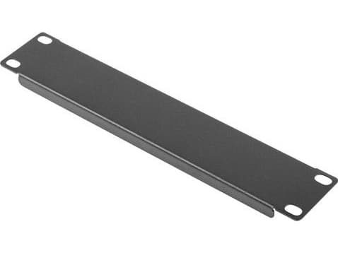 Lanberg - Rackdöljande panel - RAL 9004, svart - 1U - 10"