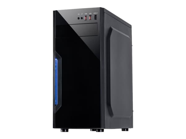 Inter-Tech B-42 - Tower - ATX - ingen strømforsyning (ATX) - svart - USB/lyd Svart