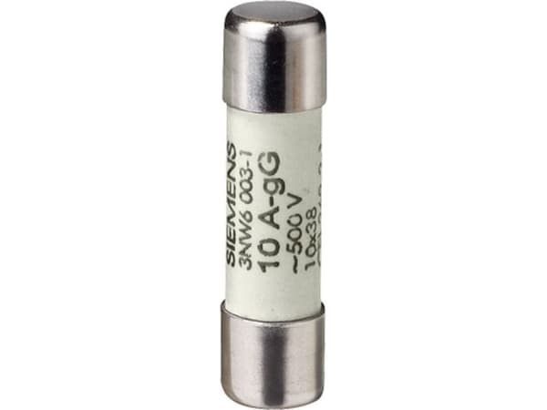 Siemens 3NW60001 Cylindersikringsindsats 0,5 A 500 V 10 stk