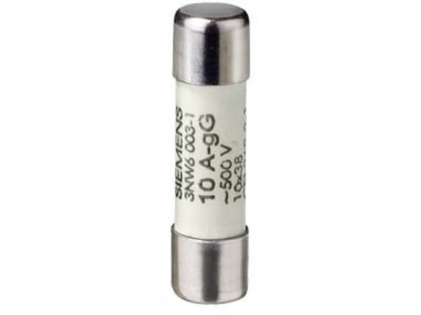 Siemens 3NW60001 Cylindersikringsindsats 0,5 A 500 V 10 stk