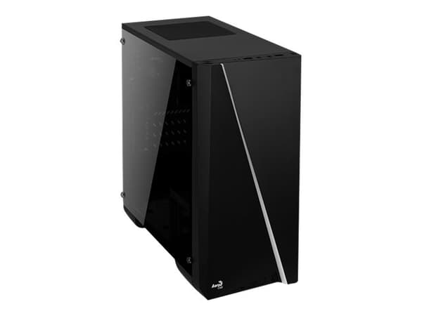 AeroCool Cylon Mini - Tower - micro ATX - genomskinlig sidopanel (akryl) - ingen strömförsörjning (ATX / PS/2) - svart - USB/ljud