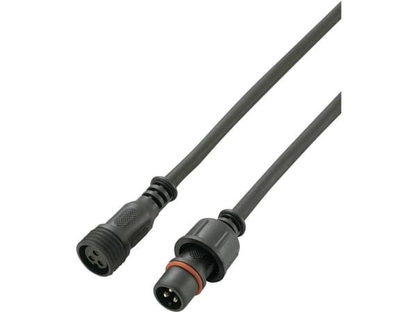 TRU COMPONENTS 1572445 Rundstik konfektioneret Stik, lige, Tilslutning, lige Samlet poltal: 3 1 stk