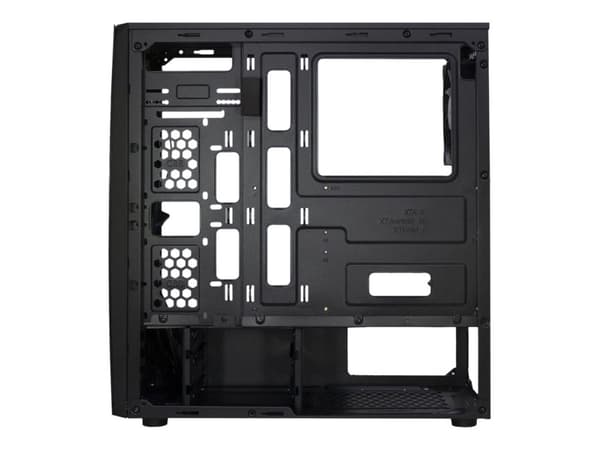 Inter-Tech 88881309, ITX-Tower, PC, Sort, ATX,ITX, Hjemme/kontor, Blå