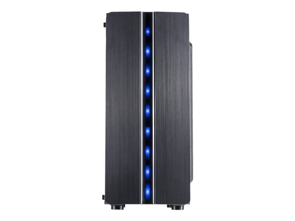 Inter-Tech 88881309, ITX-Tower, PC, Sort, ATX,ITX, Hjemme/kontor, Blå