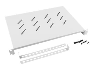 Lanberg - Rack-hylle - RAL 7035, grå - 1U - 19"