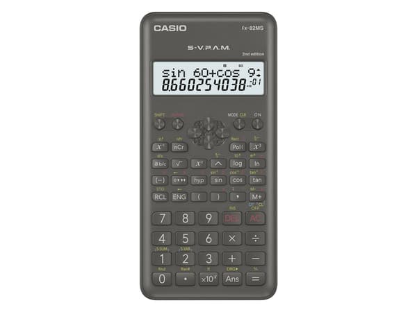 Regnemaskine Casio FX-82MS-2 "2nd Edition" Sort