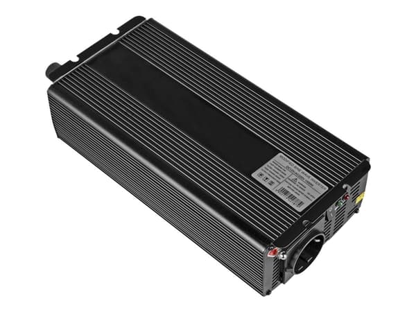 Green Cell - DC-AC strøminverter - 12 V - 1000 watt - svart