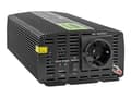 Miniatyrbilde 1 av 5: Green Cell - DC-AC strøminverter - 12 V - 1000 watt - svart