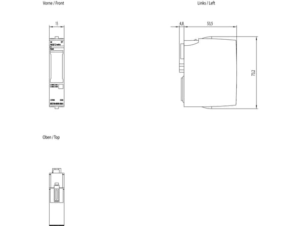 Siemens 6ES7134-6HD01-0BA1, Analog, Strömförsörjning av system, Multifärg, 40 g, 65 mm, 23 mm
