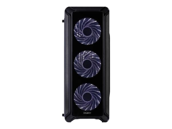 Zalman i3 Edge - Mid tower - ATX - genomskinlig sidopanel (akryl) - ingen strömförsörjning (ATX) - USB/ljud Svart