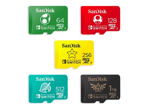SanDisk - Flashminnekort - 128 GB - UHS-I U3 - microSDXC UHS-I - for Nintendo Switch