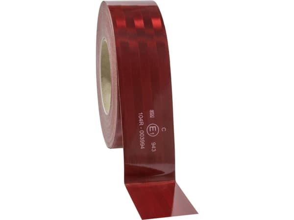 3M 943-72 743884 Mikroprismatisk advarselsmarkering Rød (reflekterende) 50 m (L x B) 50 m x 51 mm