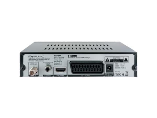 Schwaiger DSR500HD, Kabel, Full HD, 480p,576i,720p,1080i,1080p, 4:3,16:9, Svart, Analog