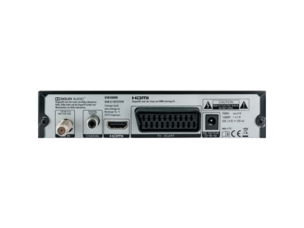 Schwaiger DSR500HD, Kabel, Full HD, 480p,576i,720p,1080i,1080p, 4:3,16:9, Svart, Analog