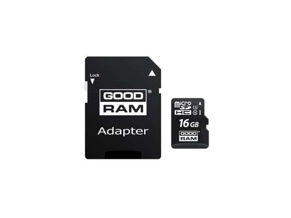 Goodram M1A0, 16 GB, MicroSDHC, Klasse 10, UHS-I, 100 MB/s, 10 MB/s