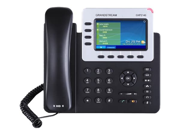 Grandstream GXP2140 Enterprise IP-telefon - VoIP-telefon - 5-veis opkaldskapasitet - SIP, RTCP, RTP, SRTP - multilinje