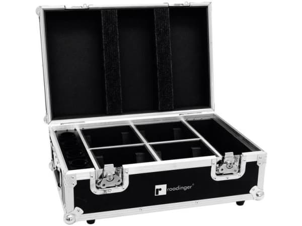 ROADINGER Flightcase 4x AKKU TL-3 Trusslight QuickDMX mit Ladefunktion (31005126)