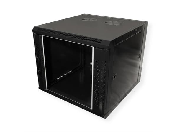 Value 19" Wall Mount Rack 6U, 368 x 570 x 450 (HxWxD), Svart