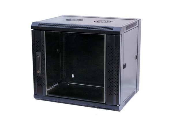 VALUE 26990155, Väggmonterad rack, 15U, 60 kg, Svart