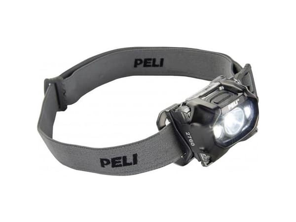 Peli™ 2760 Headlight pandelygte sort Headlight LED, leveres med 3 stk AAA batterier. Pandelygten vejer bare 60 gram