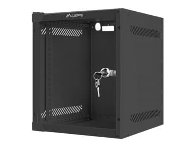 Lanberg - Rack skap - veggmonterbar - RAL 9004, svart - 6U - 10"