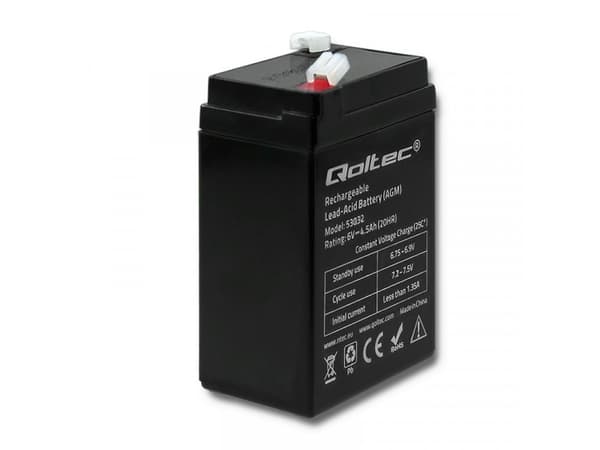 Qoltec - UPS-batteri - 1 x batteri - blysyre - 4.5 Ah