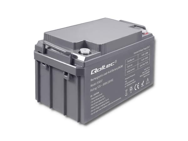 Qoltec - UPS-batteri - 1 x batteri - blysyre - 65 Ah