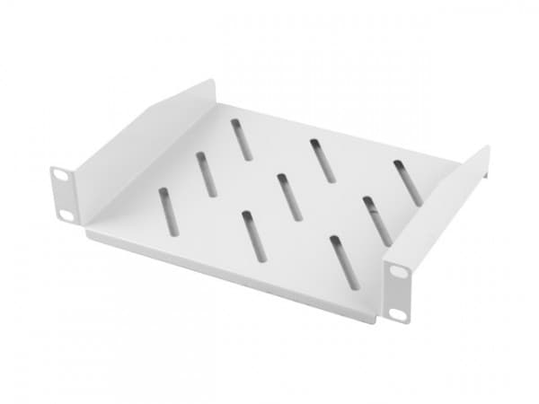Lanberg - Rack-hylle - RAL 7035, grå - 1U - 10"